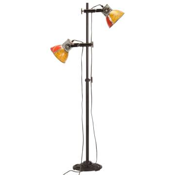 Floor Lamp with 2 Lampshade Multicolour E27