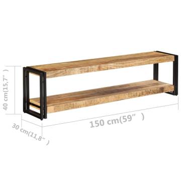 TV Cabinet 150x30x40 cm Solid Mango Wood