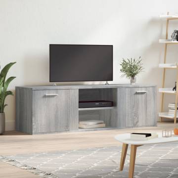 TV Cabinet Grey Sonoma 120x34x37 cm Engineered Wood