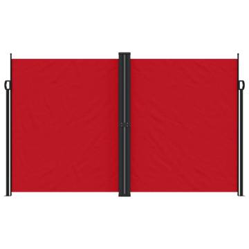 Retractable Side Awning Red 200x600 cm