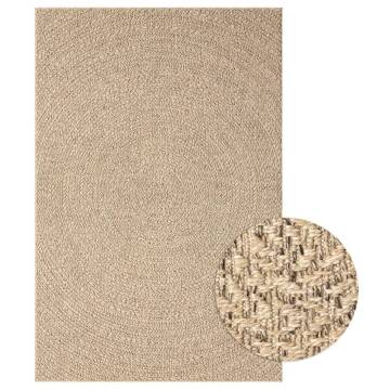 Rug 120x170 cm Jute Look Indoor and Outdoor