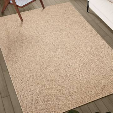 Rug 120x170 cm Jute Look Indoor and Outdoor