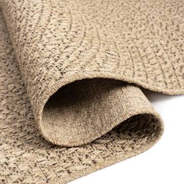 Rug 120x170 cm Jute Look Indoor and Outdoor