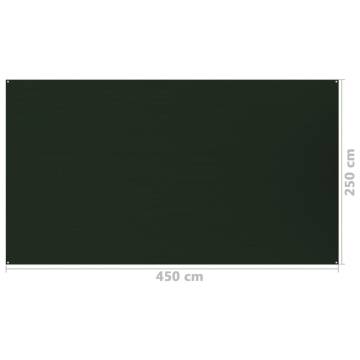 Tent Carpet 250x450 cm Dark Green