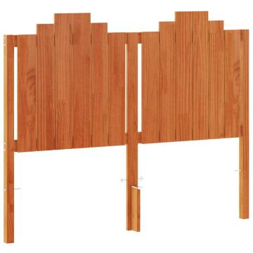 Headboard Wax Brown 135 cm Solid Wood Pine