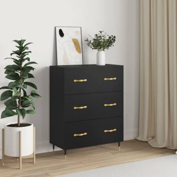 Sideboard Black 69.5x34x90 cm Engineered Wood