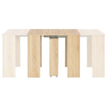 Extendable Dining Table Sonoma Oak 175x90x75 cm