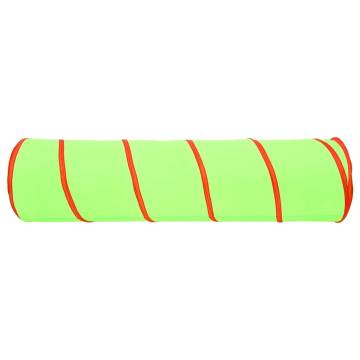 Children Play Tunnel with 250 Balls Green 175 cm Polyester