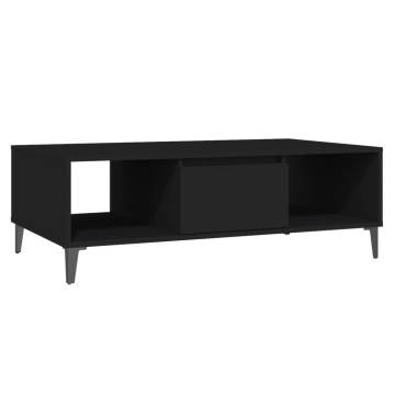 Coffee Table Black 103.5x60x35 cm Engineered Wood