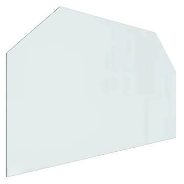 Fireplace Glass Plate Hexagon 100x60 cm