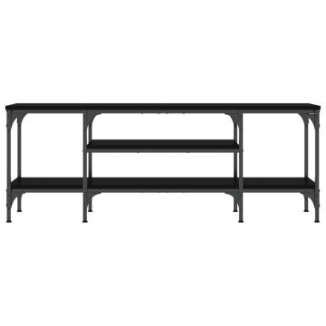 TV Cabinet Black 121x35x45 cm Engineered Wood&Iron