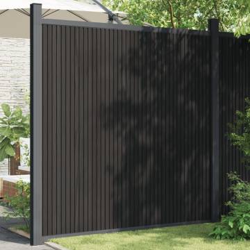 Fence Panel WPC Grey 180x186 cm