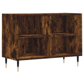 TV Cabinet Smoked Oak 69.5x30x50 cm Engineered Wood