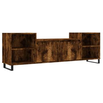 TV Cabinet Smoked Oak 160x35x55 cm Engineered Wood