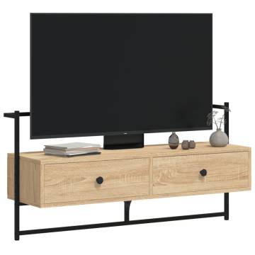 TV Cabinet Wall-mounted Sonoma Oak 100.5x30x51 cm Engineered Wood