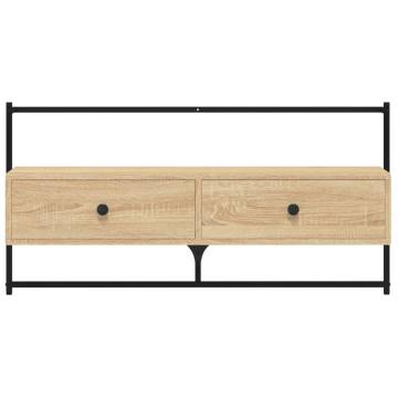 TV Cabinet Wall-mounted Sonoma Oak 100.5x30x51 cm Engineered Wood