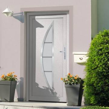 Front Door White 88x200 cm PVC