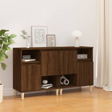 Sideboards 2 pcs Brown Oak 60x35x70 cm Engineered Wood