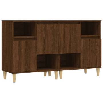 Sideboards 2 pcs Brown Oak 60x35x70 cm Engineered Wood