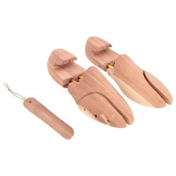 Shoe Stretcher with Shoe Horn EU 42-43 Solid Wood Cedar