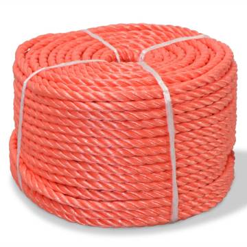 Twisted Rope Polypropylene 14 mm 100 m Orange