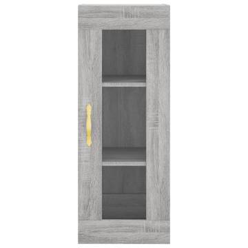 Highboard Grey Sonoma 34.5x34x180 cm Engineered Wood