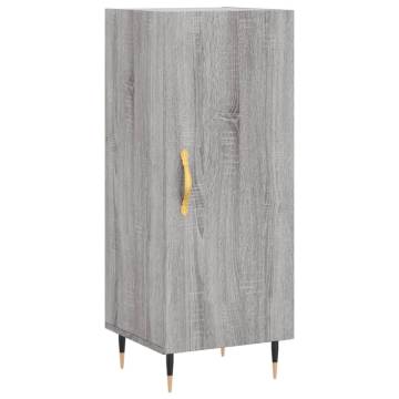 Highboard Grey Sonoma 34.5x34x180 cm Engineered Wood