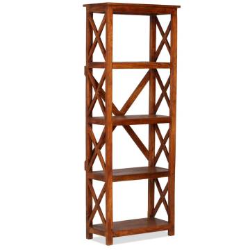 Bookshelf Solid Acacia Wood Honey Finish 60x30x160 cm