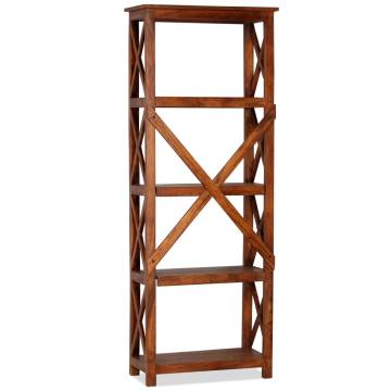 Bookshelf Solid Acacia Wood Honey Finish 60x30x160 cm