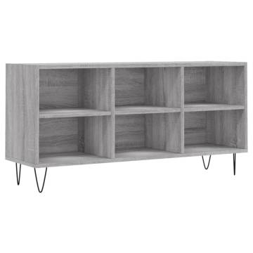 TV Cabinet Grey Sonoma 103.5x30x50 cm Engineered Wood