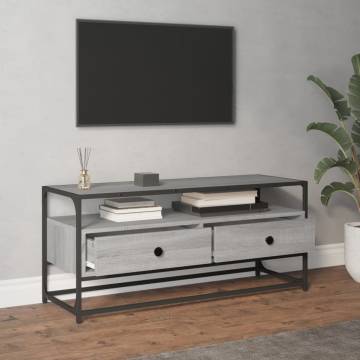 TV Cabinet Grey Sonoma 100x35x45 cm Engineered Wood