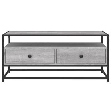 TV Cabinet Grey Sonoma 100x35x45 cm Engineered Wood