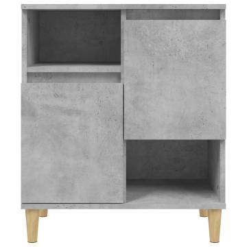 Sideboards 3 pcs Concrete Grey 60x35x70 cm Engineered Wood