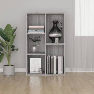 Book Cabinet/Sideboard Grey Sonoma 50x25x80 cm Engineered Wood