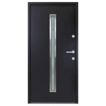 Front Door Anthracite 110x207.5 cm Aluminium