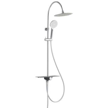 SCHÜTTE Overhead Shower Set with Tray AQUASTAR Chrome-Anthracite