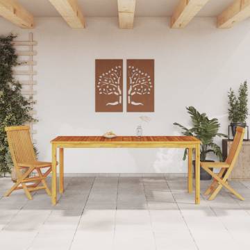 Garden Dining Table 180x90x75 cm Solid Wood Acacia