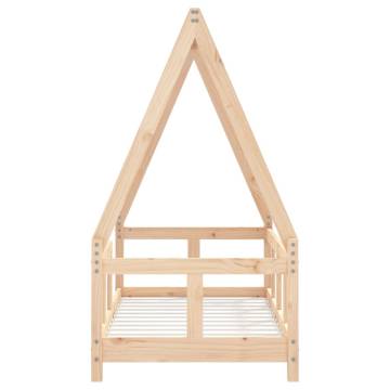 Kids Bed Frame 70x140 cm Solid Wood Pine