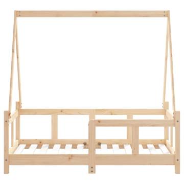 Kids Bed Frame 70x140 cm Solid Wood Pine