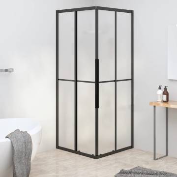 Shower Cabin Frosted ESG 80x80x180 cm Black