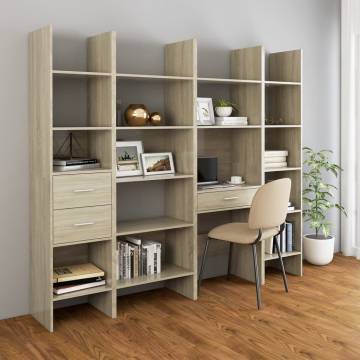 Book Cabinet Sonoma Oak 60x35x180 cm Engineered Wood