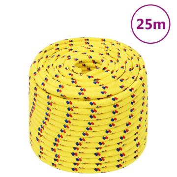 Boat Rope Yellow 12 mm 25 m Polypropylene