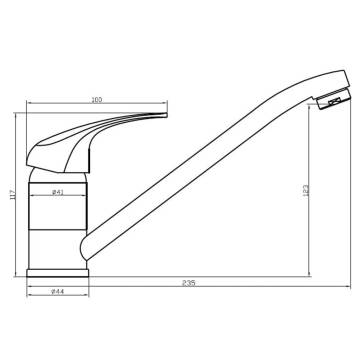 SCHÜTTE Sink Mixer ATHOS Chrome