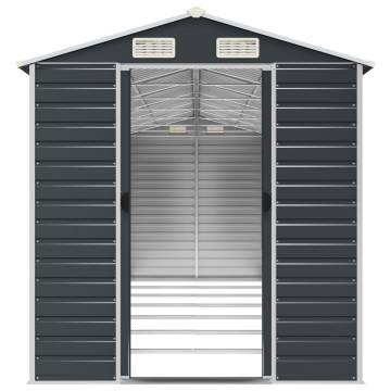 Garden Shed Anthracite 191x640x198 cm Galvanised Steel