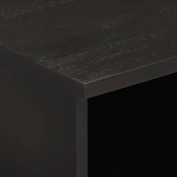 TV Cabinet Black 100x33x46 cm Solid Wood Mango