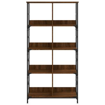 Bookshelf Brown Oak 78.5x33x153 cm Engineered Wood