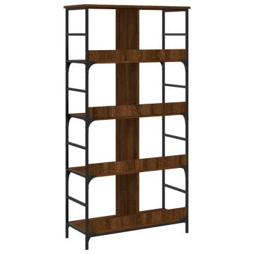 Bookshelf Brown Oak 78.5x33x153 cm Engineered Wood