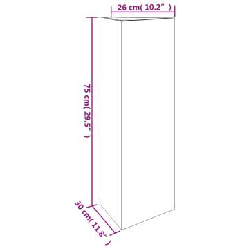 Garden Planter 30x26x75 cm Corten Steel