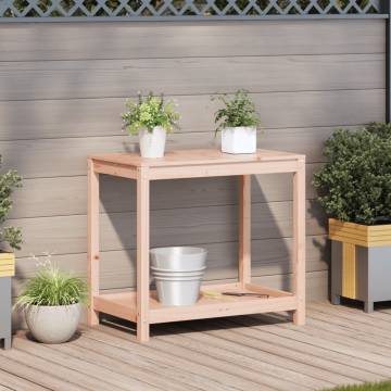 Potting Table with Shelf 82.5x50x75 cm Solid Wood Douglas