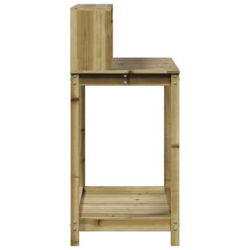 Potting Table with Shelves 108x50x109.5 cm Impregnated Wood Pine